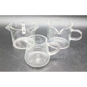 Glass Creamer Pitchers Spout Double Spout Espresso Fancy Coffee